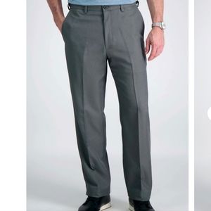 HAGGAR CLOTHING Mens Gray Dress Pant. NWT.